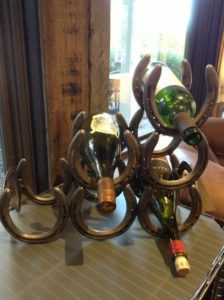 horseshoe wine rack