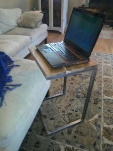 side laptop stand welded