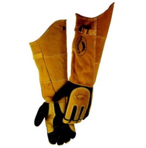 Caiman 1878 21 Inch Deerskin Welding Glove