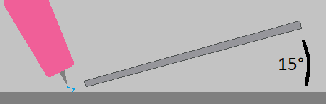 filler rod angle